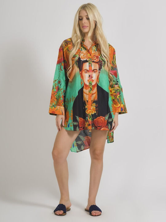 Ble Resort Collection Feminin Rochie de Plajă Multicolor