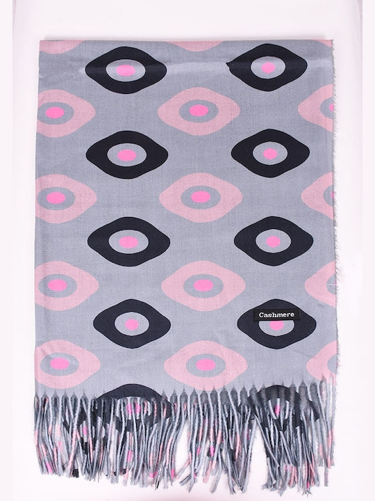 Women's pashmina with cashmere patterns Grey