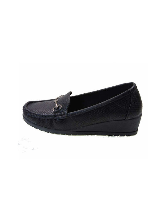 Salvatore Shoes CYM-121 Women's Moccasin Black 41493