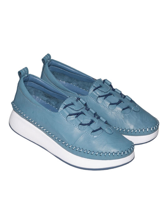 Women's anatomical moccasins Tatoo 1913-Blue