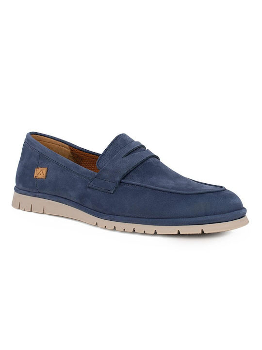 ESPADRILE DIN PIELE PENTRU BĂRBAȚI AMBIȚIOȘI 12912-3945A NAVY NUBUCK