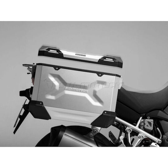 SW-Motech TRAX ADV Πλαϊνή Βαλίτσα Μοτοσυκλέτας Αριστερή Αλουμινίου 37lt σε Μαύρο Χρώμα
