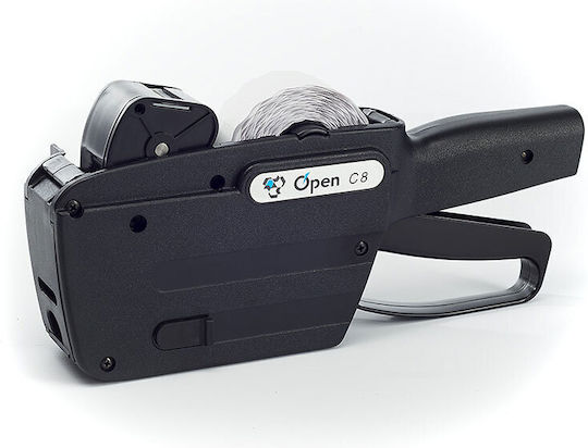 Open C8 Mechanisch Tragbarer Etikettendrucker 1 Zeile in Schwarz Farbe