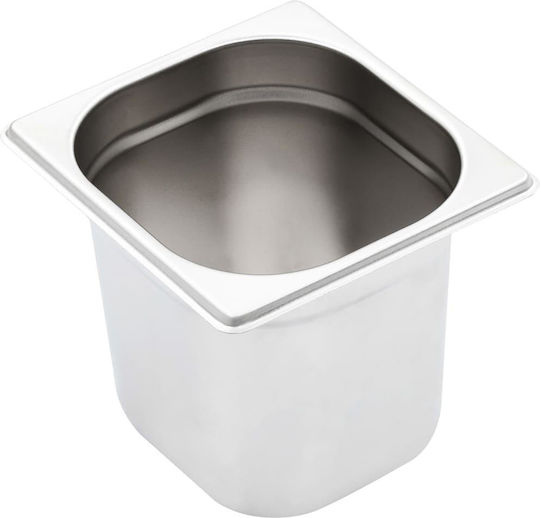 vidaXL Σκεύος Gastronorm Ανοξείδωτο GN1/6 με Βάθος 150mm 8τμχ