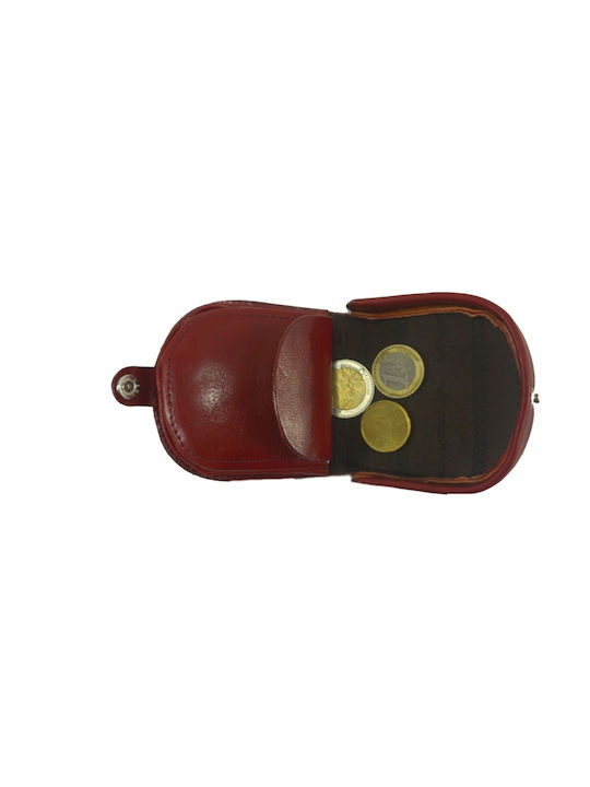 Leather coin purse MYBAG 331 RED RED RED