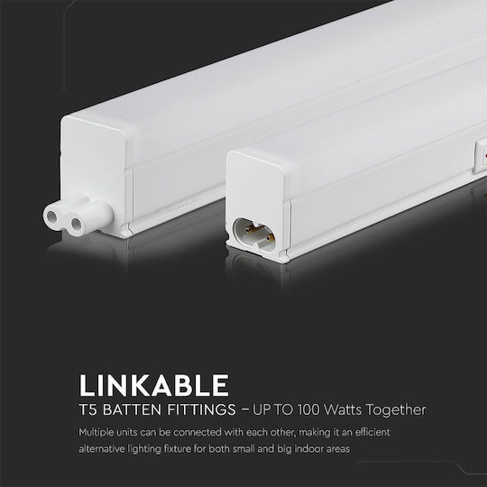 V-TAC Under-Cabinet LED Light 16W Warm White with Switch 120cm