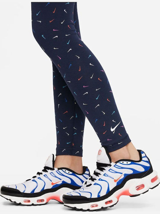 Kids Legging Sports Long Blue Sportswear Essentials