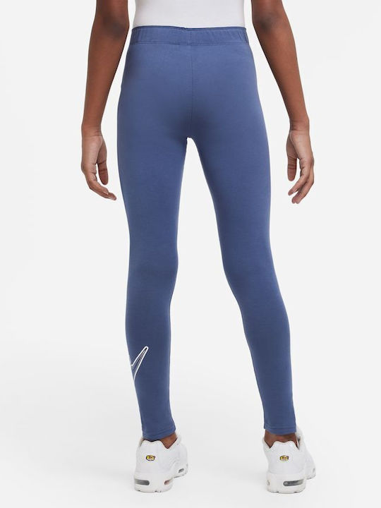 Nike Leggings pentru Copii Sport Lung Albastru Sportswear Favorites