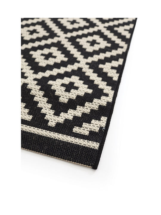 Royal Carpet Χαλί Διάδρομος Καλοκαιρινό Ψάθινο Μαύρο