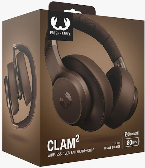 Fresh 'n Rebel Clam 2 Fără fir / Cu fir Over Ear Căști cu 80 ore de Funcționare Brave Bronze