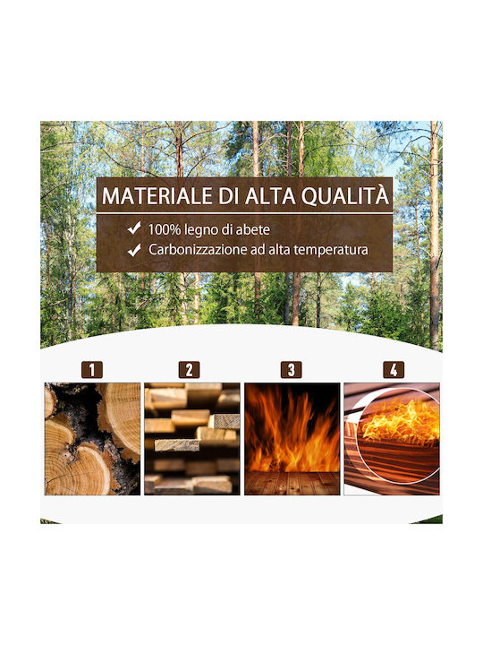 Outsunny Γλάστρα Πλαστική Καφέ 100x36.5x36εκ.