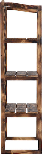 Outsunny Pot Rack Wooden Brown 80cmx40cmx150cmcm.