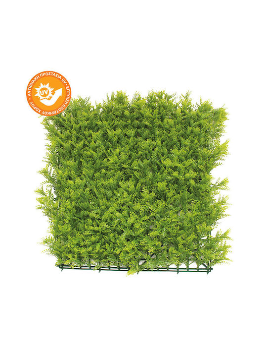 Marhome Artificial Foliage Panel Green lawn with fern 50x50cm