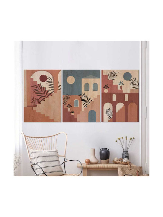 Ango Architecture Colours Πίνακας Ξύλινος 67x47cm