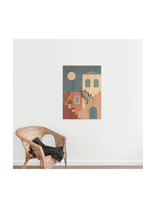 Ango Architecture Stairs Πίνακας Ξύλινος 67x47cm