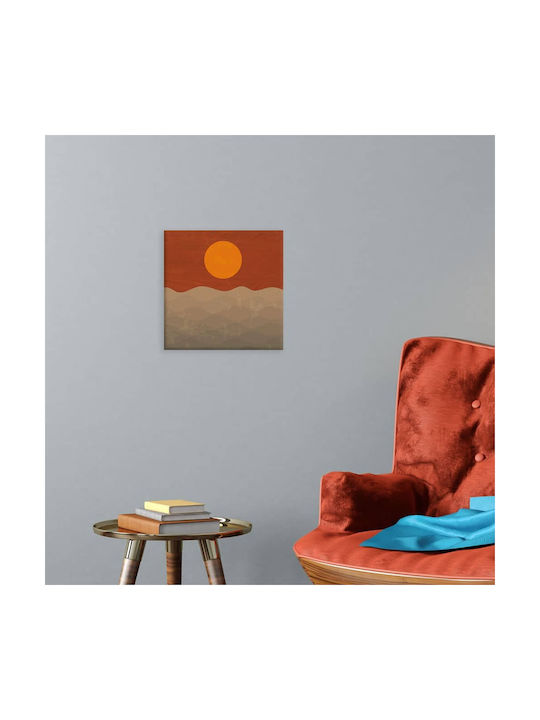 Ango Aster Painting Wooden 29x29cm