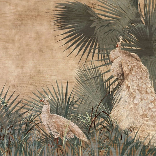 Ango Tropical Peacocks Πίνακας Ξύλινος 29x29cm