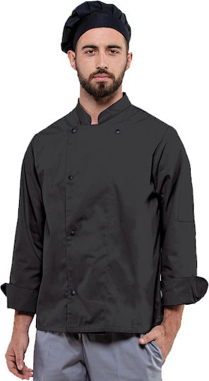 Axon Chef Jacket Male Black With Long Sleeve