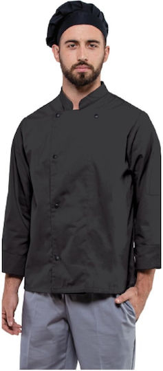 Axon Chef Jacket Male Black With Long Sleeve