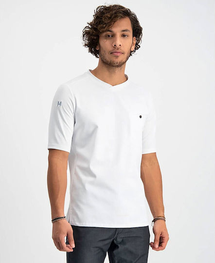 Le Nouveau Chef Blouse Chef Male White with Short Sleeve Ferre