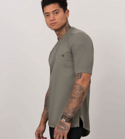 Le Nouveau Chef Blouse Chef Male Khaki with Short Sleeve Ferre