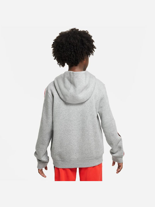 Nike Kinder Sweatshirt mit Kapuze und Taschen Gray