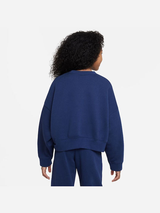 Nike Kids Sweatshirt with Hood Blue