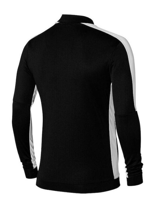 Αθλητική Παιδική Ζακέτα Φούτερ Dri-Fit Πλεκτή με Κουκούλα Μαύρη Academy