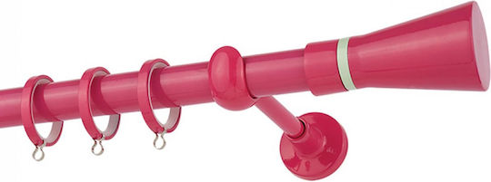 Bare Pentru Perdele Zogometal Metalic Culoare More Mat Colecție Monocrom Pliabil Φ25mm 240cm Fuchsia / Fistic CP4110 4547