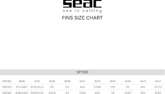 Seac Flossen Für Schwimmen Speed Blau