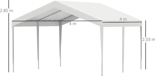 Outsunny Mähwerkschuppen 4x4m 84C-295