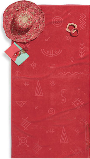 Nef-Nef Homeware Carma Beach Towel Cotton Petrol Blue 160x80cm.