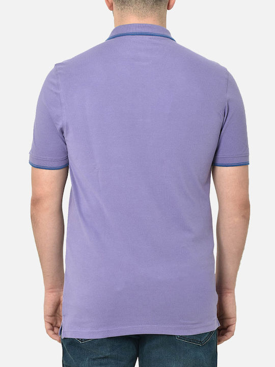 Ascot Ανδρικό T-shirt Polo Μωβ