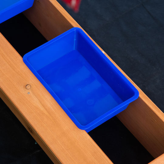 Outsunny Sandkasten Sandpit 107.5x107.5x110cm. für 3+ Jahre alt Jahre Gelb