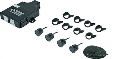 Phonocar Car Parking System with Buzzer and 4 Sensors in Black Colour