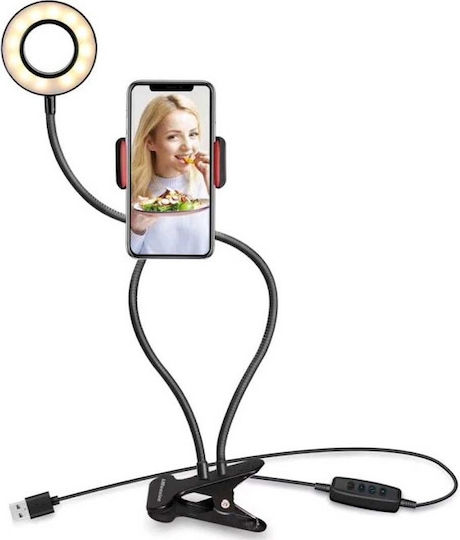Ring Light 9cm with Desktop Stand and Mobile Phone Holder