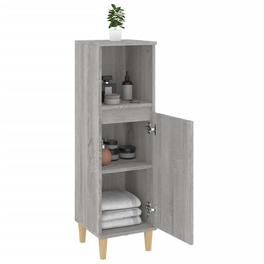 vidaXL Бански Колони За Баня Дъговидна М30xΒ30xΥ100cm Сонома