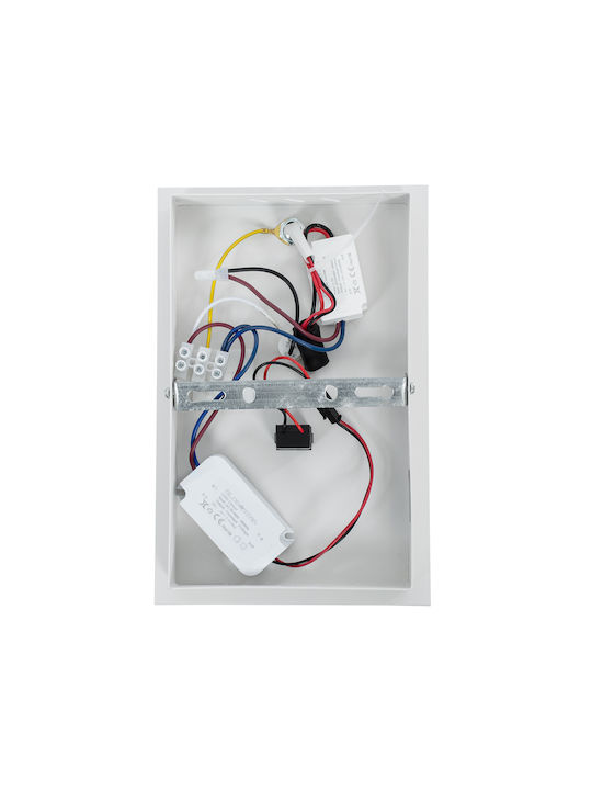 GloboStar Crown Modern Leuchte Wand mit Integrierter LED und Neutralweißes Licht 23x23cm