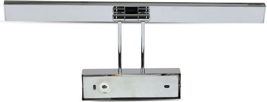 V-TAC Modern Leuchte Wand mit Integrierter LED und Warmweißes Licht Silber 45.5x4.5x19cm