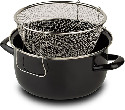 Nava Κατσαρόλα Φριτέζα από Αλουμίνιο 4lt / 24cm