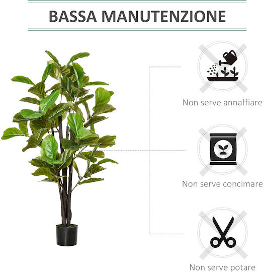 Artificial Outdoor Tree Green 130cm HomCom