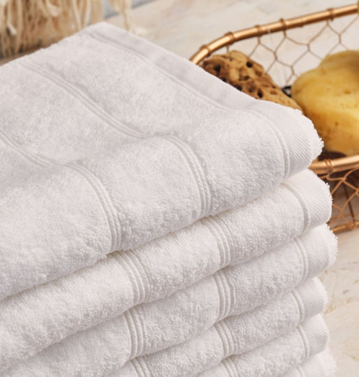 Blanc de Blanc Hotel Face Towel 100x50 cm 600gsm White