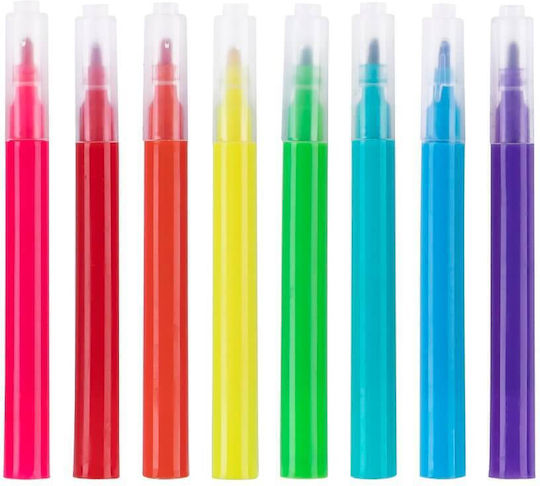 Tooky Toys Velvet Unicorn Drawing Markers Thin Set 8pcs
