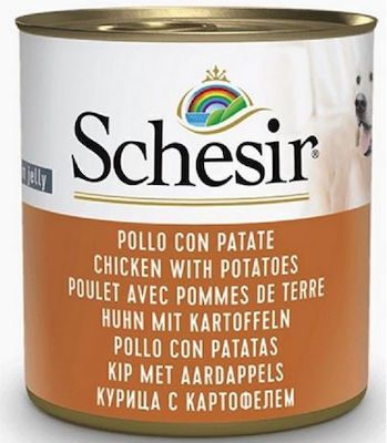 Schesir Umedă pentru Câini Câine cu Pui și Cartofi în Conservă 1 x 285gr.