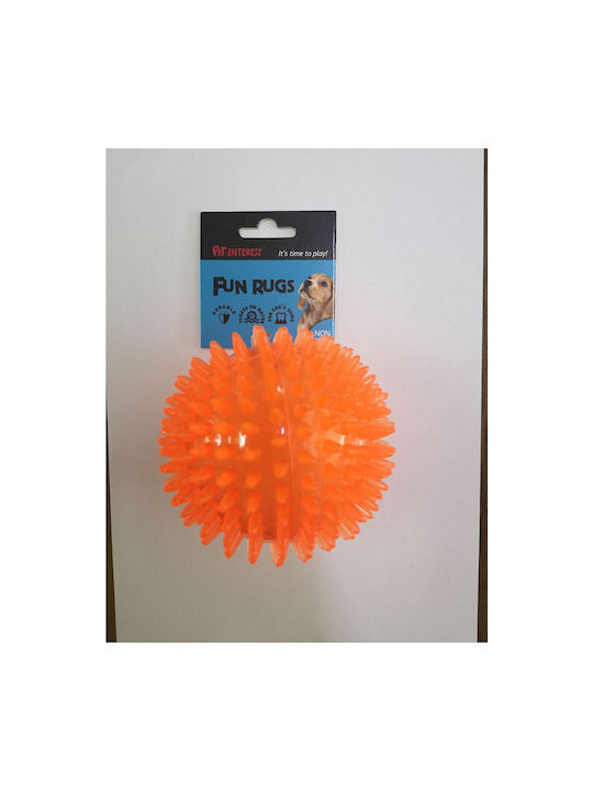 Pet Interest Cool Dog Toy Ball Orange 10cm