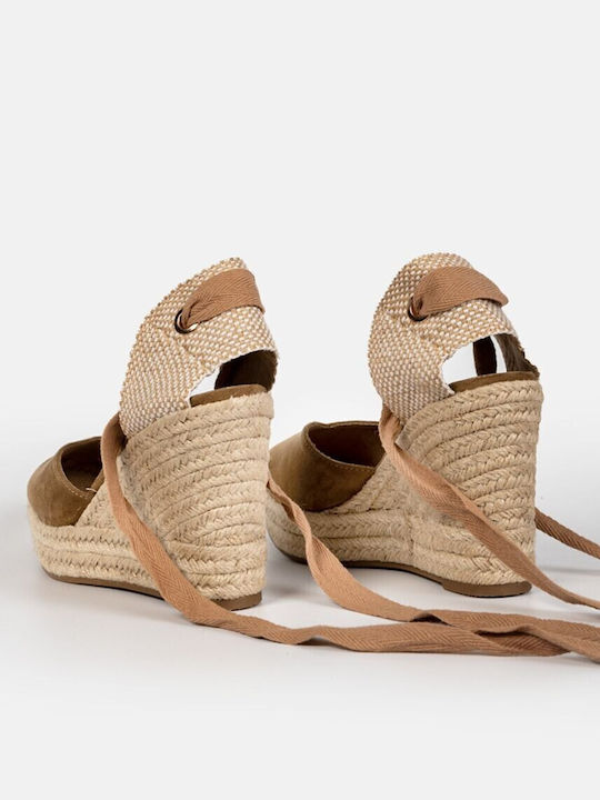 Arte Piedi Alessia Damenplattformen im Espadrilles-Stil Tabac Braun