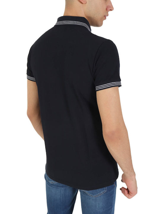 Dors Men's Short Sleeve Blouse Polo Navy Blue