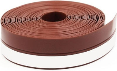 Self-Adhesive Tape Draft Stopper Door in Brown Color