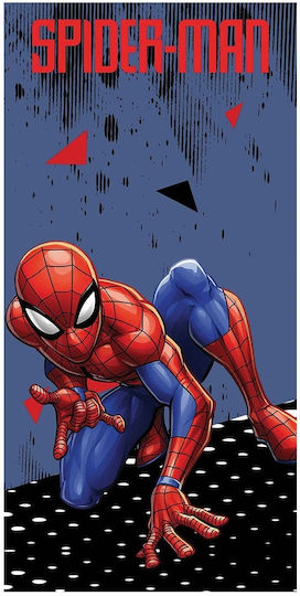 Dimcol Spider-Man Kids Beach Towel Red Spiderman 140x70cm