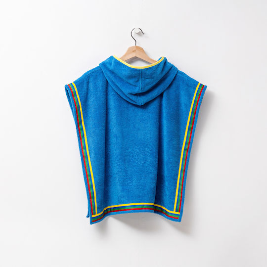 Benetton Kids Beach Poncho Blue 85 x 85cm
